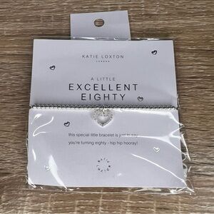 New! Katie Loxton A Little “Excellent Eighty” Bracelet